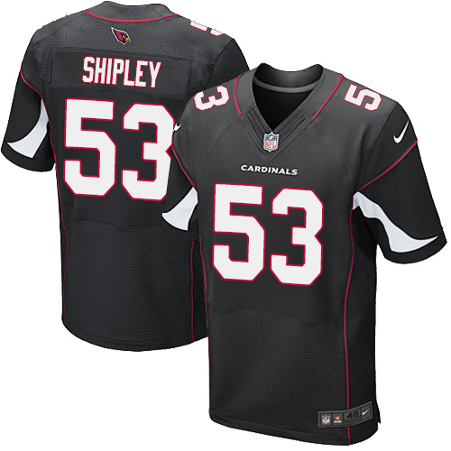 Men's Elite A.Q. Shipley Nike Jersey Black Alternate - #53 NFL Arizona Cardinals